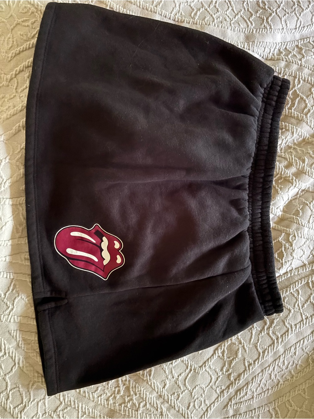 Rolling Stones Black Graphic skort
